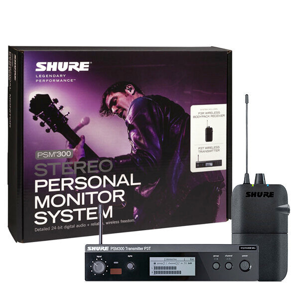 Shure P3TR PSM 300 Wireless In Ear Monitoring System Set - LBS