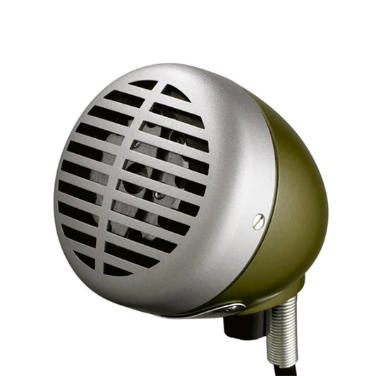Shure 520DX Bullet Green Dynamic Microphone for Harmonica Wired Mic