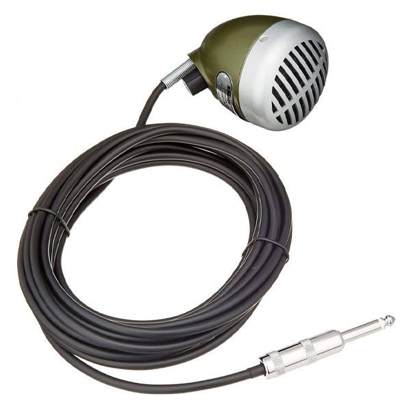 Shure 520DX Bullet Green Dynamic Microphone for Harmonica Wired