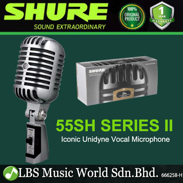 配信機器・PA機器・レコーディング機器 Shure 555H Iconic Unidyne Vocal Mic 55SH Series II - Iconic Unidyne Vocal Microphone - Shure USA