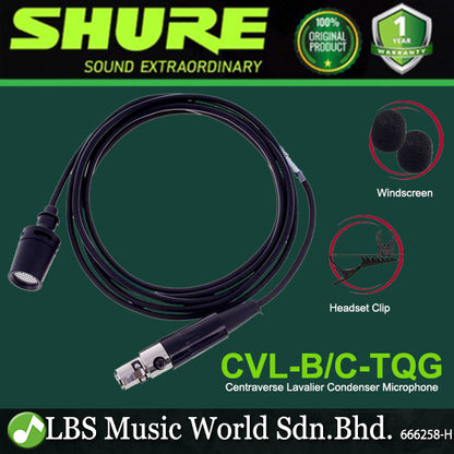 Shure CVL Centraverse Miniature Mic Lavalier Microphone with TA4F Connector