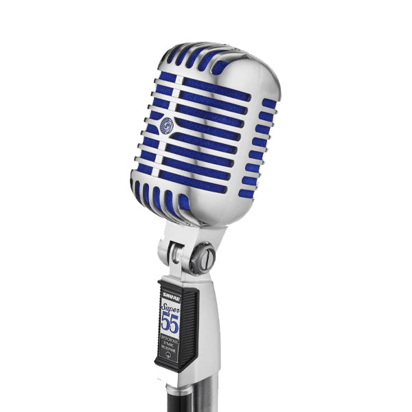 Shure Super 55 Deluxe Supercardioid Dynamic Vocal Microphone Vintage Style Mic