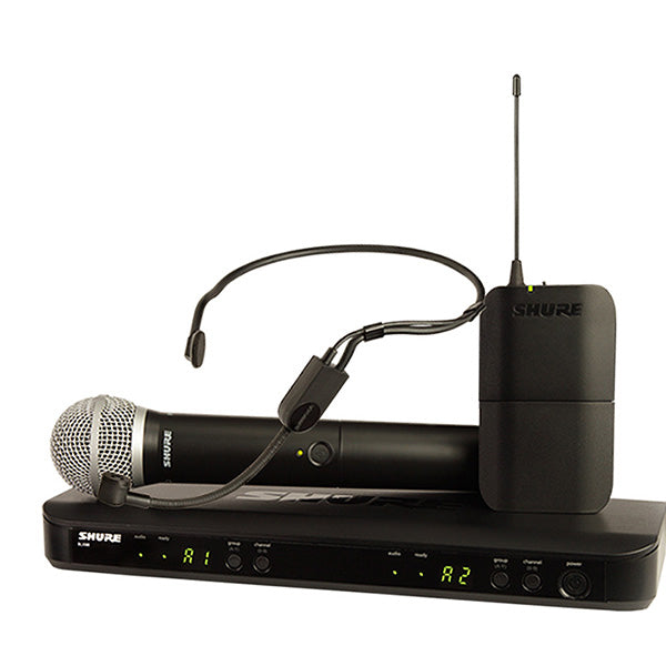 Shure BLX1288/P31 Wireless Combo System with PG58 Handheld Microphone and PGA31 Headset Mic (BLX1288 P31)