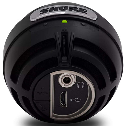 Shure MV5C Cardioid Condenser Microphone for Mac and Windows with Desk Mount Mic Stand (MV5 C)