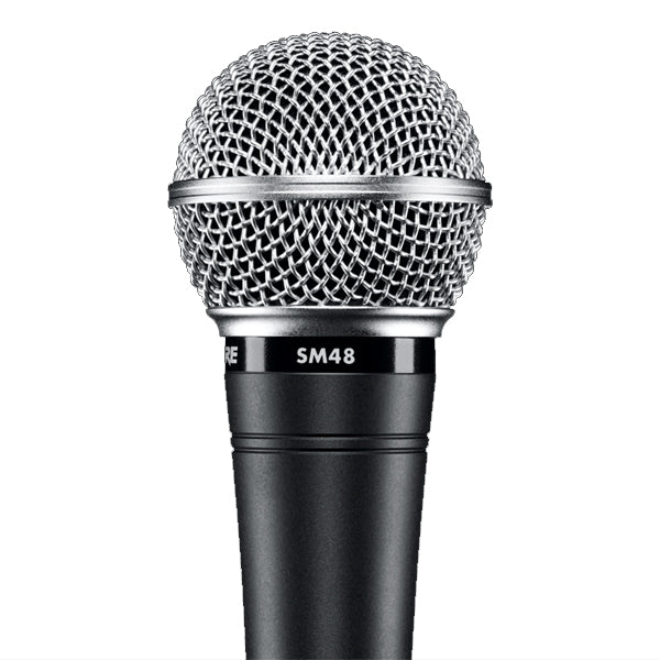 Shure SM48 Cardioid Dynamic Handheld Mic Vocal Microphone with Built-in Pop Filter