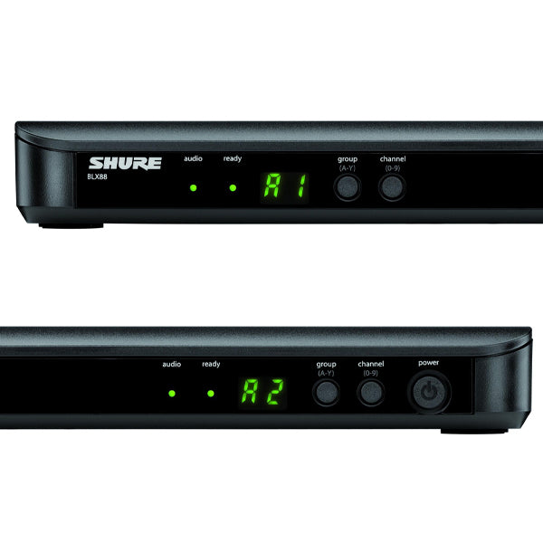 Shure BLX88 Dual Wireless Mic Receiver for BLX Wireless Microphone System