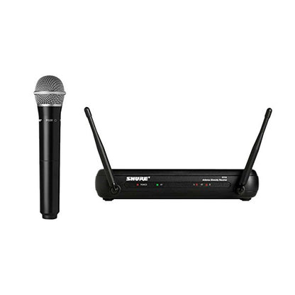 Shure SVX24/PG28 Handheld Wireless Mic Vocal System SVX4 Receiver, and SVX2 Handheld Transmitter with PG28 Microphone (SVX24)