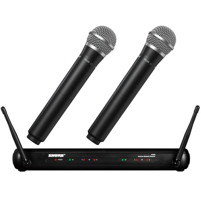 Shure SVX288/PG58 Dual Vocal Wireless Microphone System with PG58 Handheld Mic (SVX288 PG58)