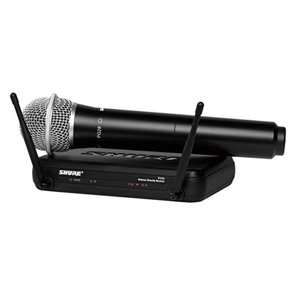 Shure SVX24/PG28 Handheld Wireless Mic Vocal System SVX4 Receiver, and SVX2 Handheld Transmitter with PG28 Microphone (SVX24)