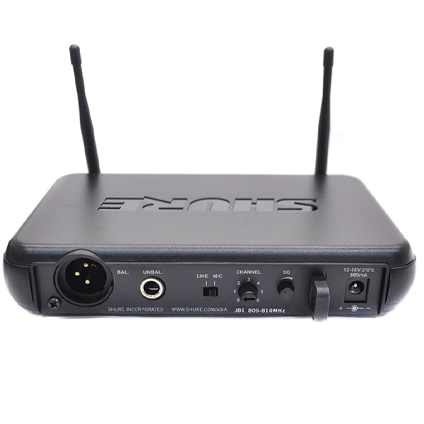 Shure SVX24/PG28 Handheld Wireless Mic Vocal System SVX4 Receiver, and SVX2 Handheld Transmitter with PG28 Microphone (SVX24)