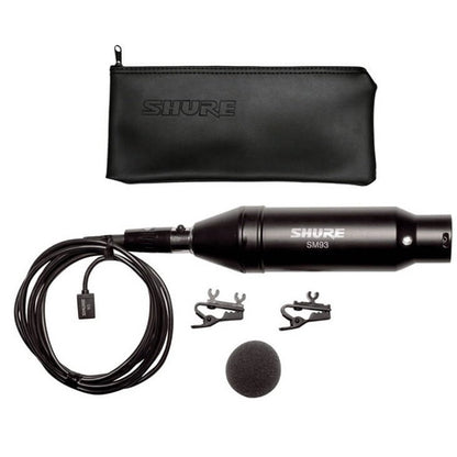 Shure SM93 Omnidirectional Condenser Mic Miniature Lavalier Microphone