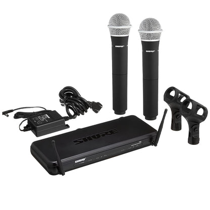 Shure SVX288/PG58 Dual Vocal Wireless Microphone System with PG58 Handheld Mic (SVX288 PG58)