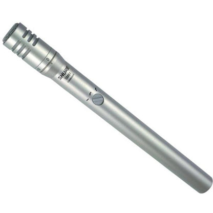 Shure SM81 Small Diaphragm Cardioid Condenser Microphone with Lockable Pad with Mic Foam and Pouch