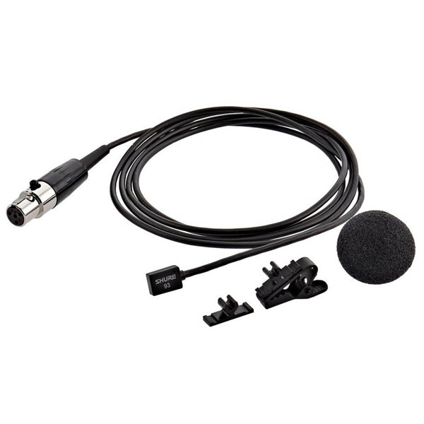 Shure SM93 Omnidirectional Condenser Mic Miniature Lavalier Microphone