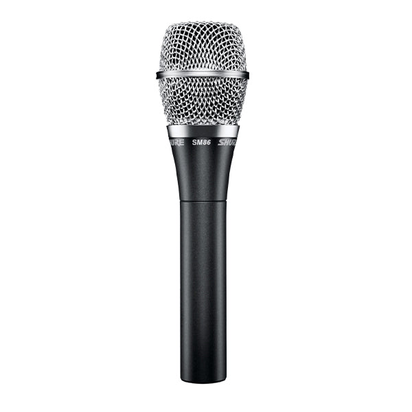 Shure SM86 Cardioid Condenser Handheld Vocal Microphone with Built in 3 Point Mic Shock Mount