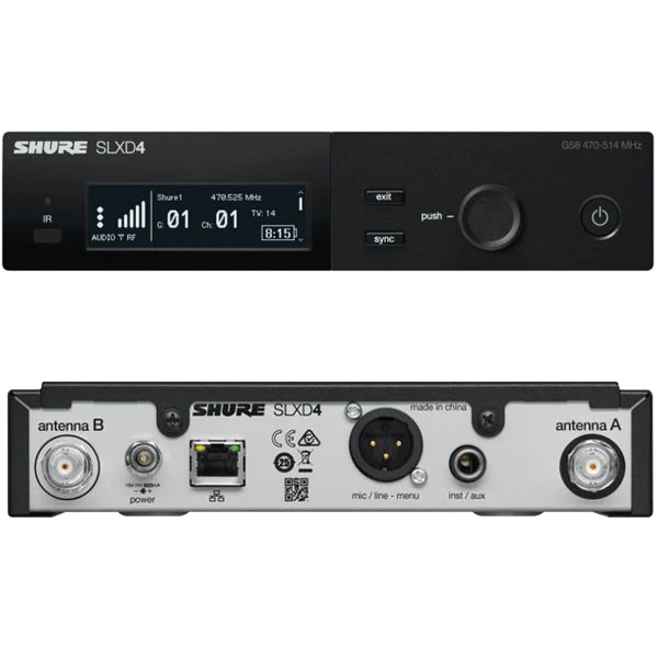 Shure SLXD24/SM58 Wireless System with SM58 Handheld Transmitter Microphone (SLXD24 SM58)