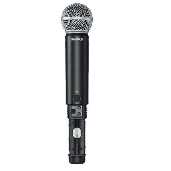 Shure BLX24/SM58 Wireless Handheld Microphone Vocal System with BLX4 Receiver and BLX2/SM58 handheld Mic (BLX24 SM58)
