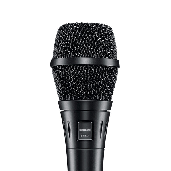 Shure SM87A Supercardioid Handheld Condenser Mic Vocal Microphone with Built in Wind and Pop Filter (SM87 A)