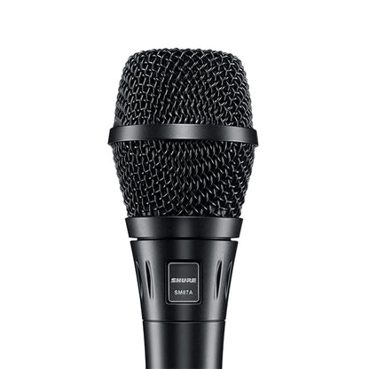 Shure SM87A Supercardioid Handheld Condenser Mic Vocal Microphone with Built in Wind and Pop Filter (SM87 A)