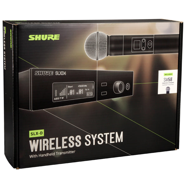 Shure SLXD24/SM58 Wireless System with SM58 Handheld Transmitter Microphone (SLXD24 SM58)