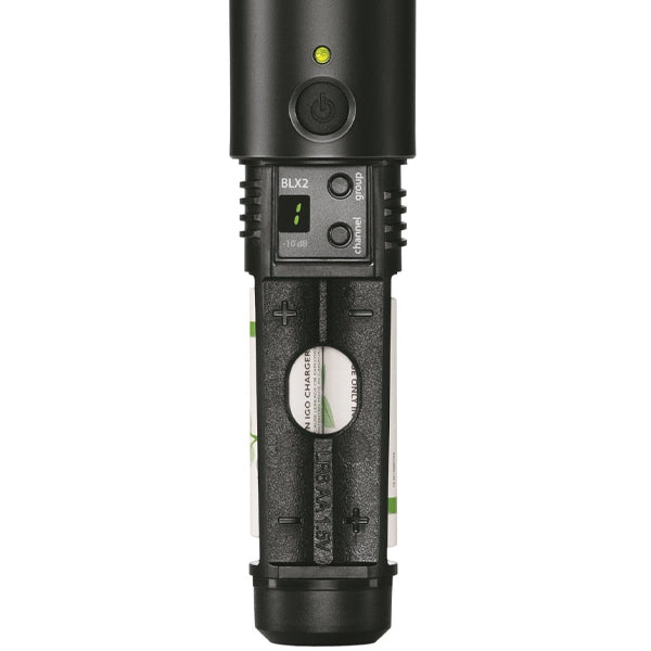 Shure BLX2/PG58 Wireless Handheld Micprohone Transmitter with PG58 Mic Capsule (BLX2)