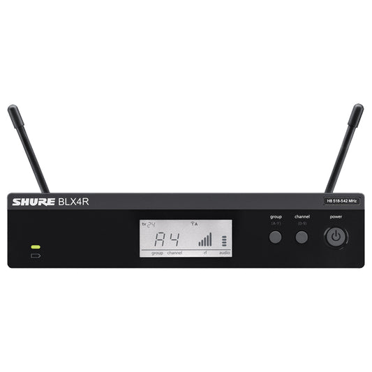 Shure BLX4R Single Channel Rack Mount Wireless Mic Receiver for BLX Microphone Wireless System