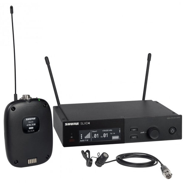 Shure SLXD14/85 Wireless Mic System with SLXD1 Bodypack Transmitter and WL185 Lavalier Microphone (SLXD14 85)