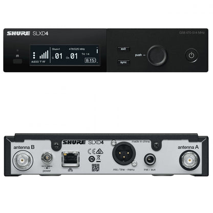 Shure SLXD14/83 Wireless Mic System with SLXD1 Bodypack Transmitter and WL183 Lavalier Microphone (SLXD14 83)