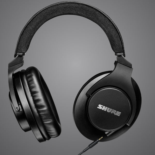Shure SRH440A Closed Back Professional Studio Monitor Headphones with Detachable Straight Cable (SRH440 A)