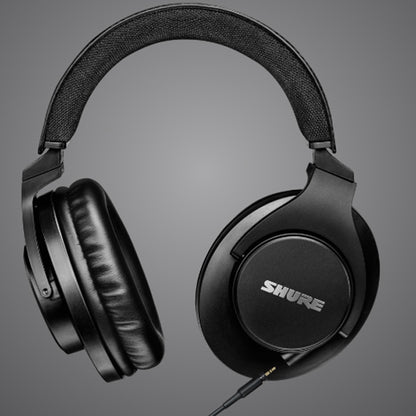 Shure SRH440A Closed Back Professional Studio Monitor Headphones with Detachable Straight Cable (SRH440 A)