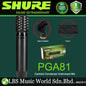 Shure PGA81 Small Diaphragm Cardioid Condenser Instrument Microphone with Mic Pouch