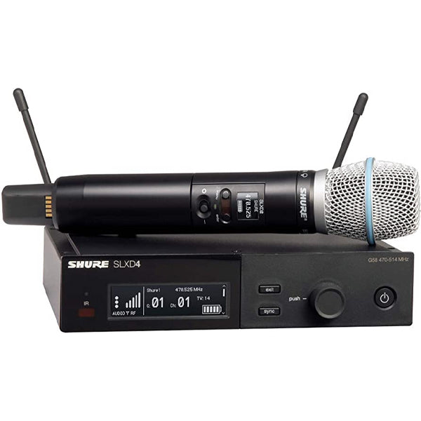 Shure SLXD24/B87A Digital Wireless Microphone System with Beta 87A Handheld Transmitter Mic (SLXD24 B87A)