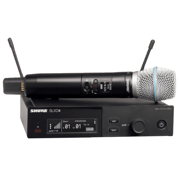 Shure SLXD24/B87C Digital Wireless Microphone System with Beta 87C Handheld Transmitter Mic (SLXD24 B87C)