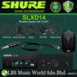 Shure SLXD14 Wireless Mic System Instrument Cable WA305 with SLXD1 Bodypack Lavalier Microphone