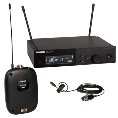 Shure SLXD14/DL4B Wireless Mic System with SLXD1 Bodypack Transmitter and DL4 Lavalier Microphone (SLXD14 DL4B)