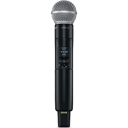 Shure SLXD2/SM58 Digital Wireless Handheld Microphone Transmitter with SM58 Interchangeable Mic Capsule (SLXD2 SM58)