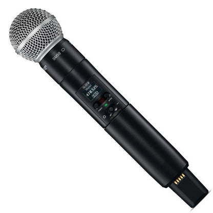 Shure SLXD2/SM58 Digital Wireless Handheld Microphone Transmitter with SM58 Interchangeable Mic Capsule (SLXD2 SM58)