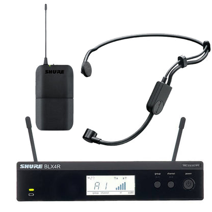 Shure BLX14R/PGA31 Wireless Rack Mount Mic System with PGA31 Headset Microphone (BLX14R)