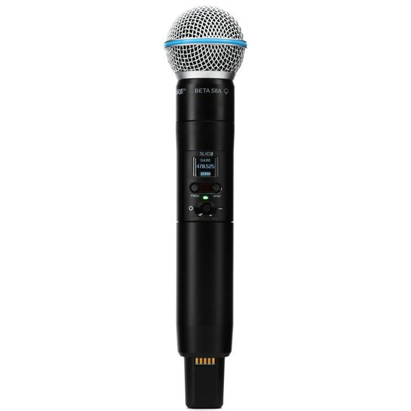 Shure SLXD2/B58 Digital Wireless Handheld Microphone Transmitter with B58 Interchangeable Mic Capsule (SLXD2 Beta 58)