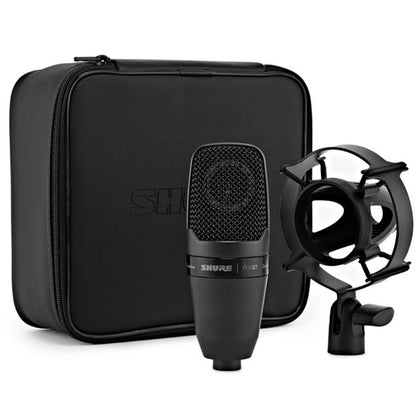 Shure PGA27 Cardioid Large Diaphragm Side-Address Condenser Microphone with Shock Mount Mic