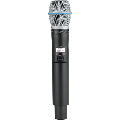 Shure SLXD2/B87A Digital Wireless Handheld Microphone Transmitter with B87A Interchangeable Mic Capsule (SLXD2 Beta 87A)
