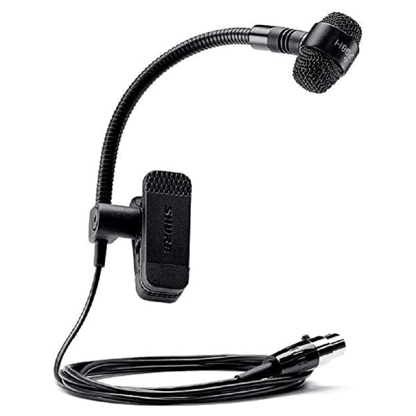 Shure PGA98H Cardioid Condenser Gooseneck Instrument Clip Microphone with Pouch (PGA98 H)