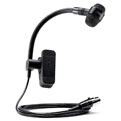 Shure PGA98H Cardioid Condenser Gooseneck Instrument Clip Microphone with Pouch (PGA98 H)