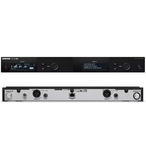 Shure SLXD24D/B58 Dual Wireless Microphone System with 2 SLXD2/B58 Handheld Mic (SLXD24D BETA 58)