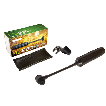 Shure PGA98D Cardioid Condenser Gooseneck Drum Microphone with Mic Pouch (PGA98 D)
