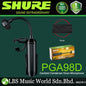 Shure PGA98D Cardioid Condenser Gooseneck Drum Microphone with Mic Pouch (PGA98 D)