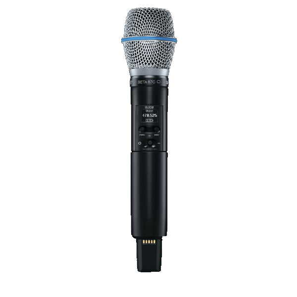 Shure SLXD2/B87C Digital Wireless Handheld Microphone Transmitter with B87C Interchangeable Mic Capsule (SLXD2 Beta 87C)
