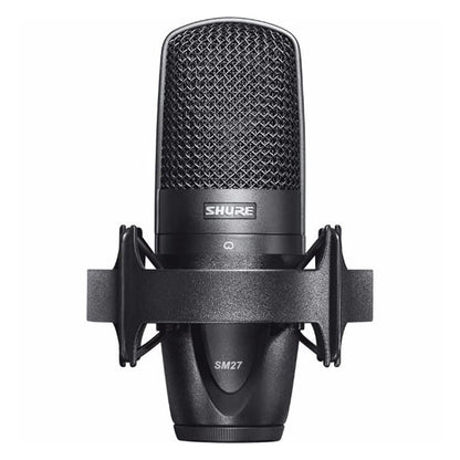 Shure SM27 Large Diaphragm Cardioid Condenser Microphone for Studio or Stage Mic