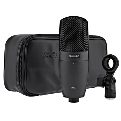 Shure SM27 Large Diaphragm Cardioid Condenser Microphone for Studio or Stage Mic
