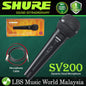 Shure SV200 Dynamic Vocal Microphone with XLR to Quarter Inch Mic Cable 6.3mm (SV 200)